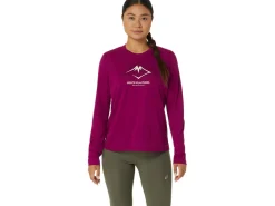 Kleding|Trail running>ASICS FUJITRAIL LOGO LS TOP Blackberry/Birch