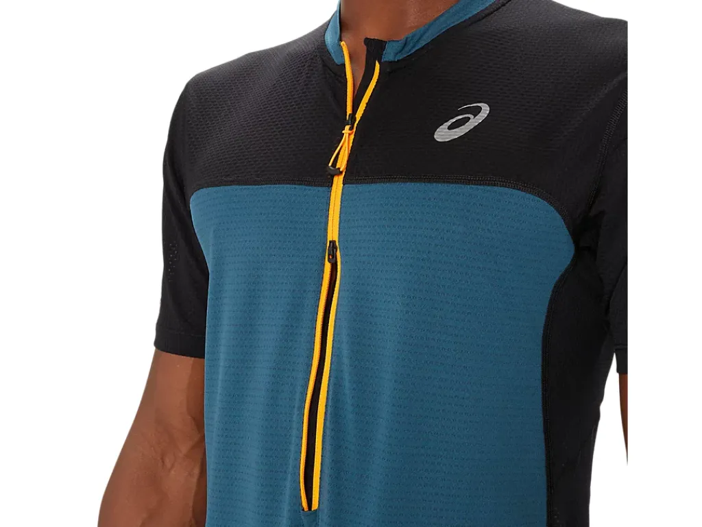 Kleding|Trail running>ASICS FUJITRAIL SS TOP Magnetic Blue/Performance Black