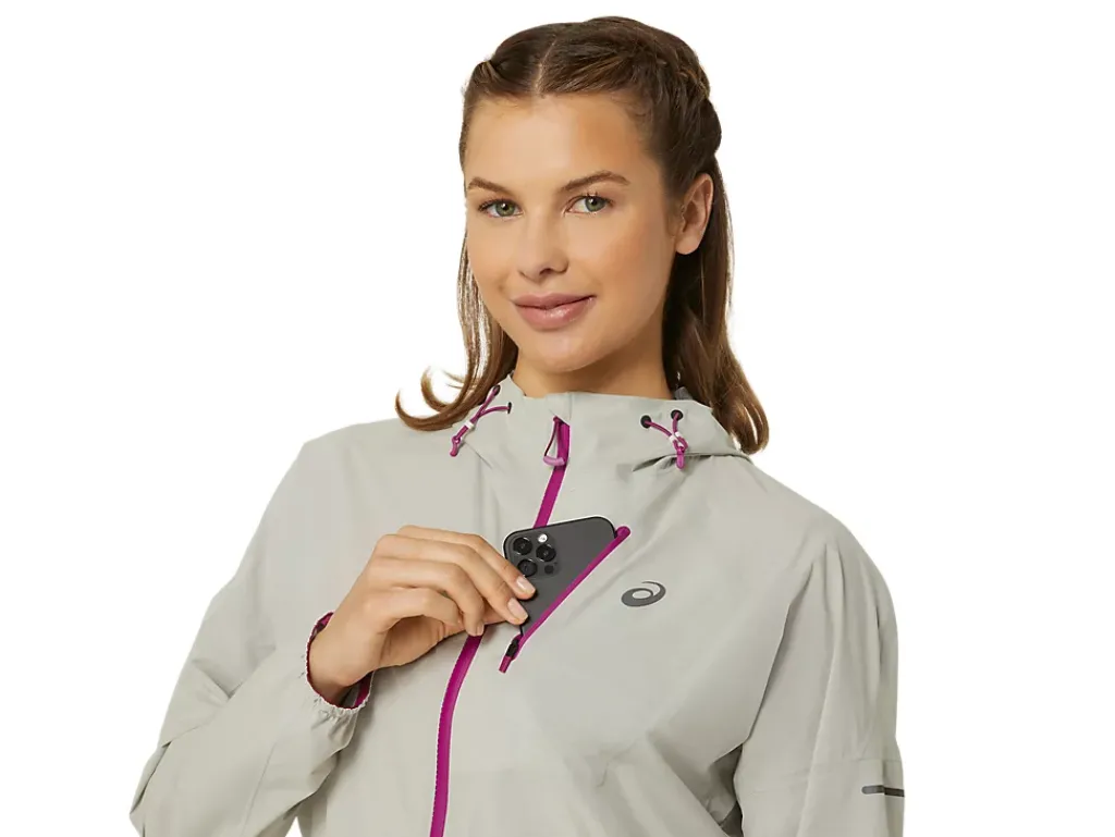 Kleding|Trail running>ASICS FUJITRAIL WATERPROOF JACKET Birch