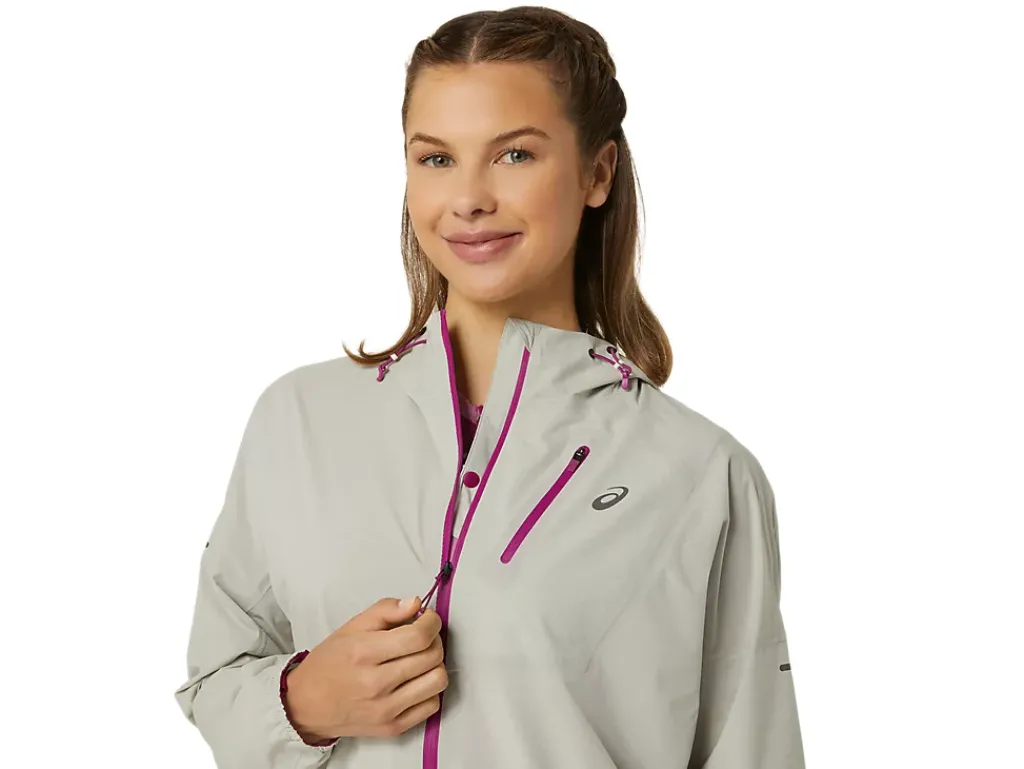 Kleding|Trail running>ASICS FUJITRAIL WATERPROOF JACKET Birch