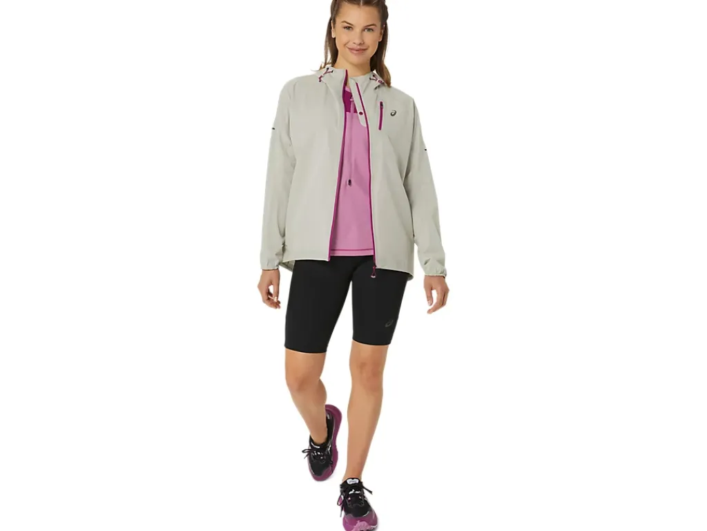 Kleding|Trail running>ASICS FUJITRAIL WATERPROOF JACKET Birch