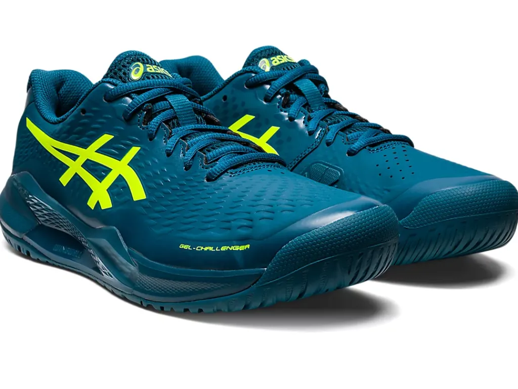 Tennisschoenen|Tennis>ASICS GEL-CHALLENGER 14 Restful Teal/Safety Yellow