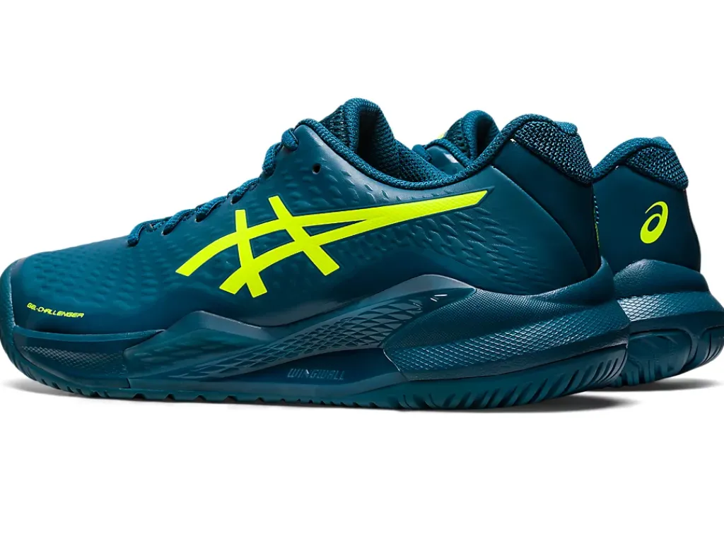 Tennisschoenen|Tennis>ASICS GEL-CHALLENGER 14 Restful Teal/Safety Yellow