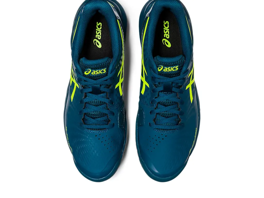 Tennisschoenen|Tennis>ASICS GEL-CHALLENGER 14 Restful Teal/Safety Yellow