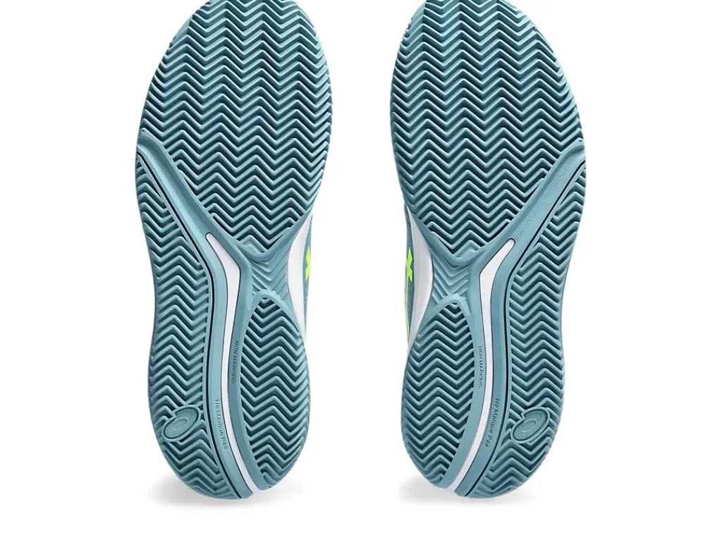 Tennisschoenen|Tennis>ASICS GEL-CHALLENGER 14 CLAY Gris Blue/Safety Yellow