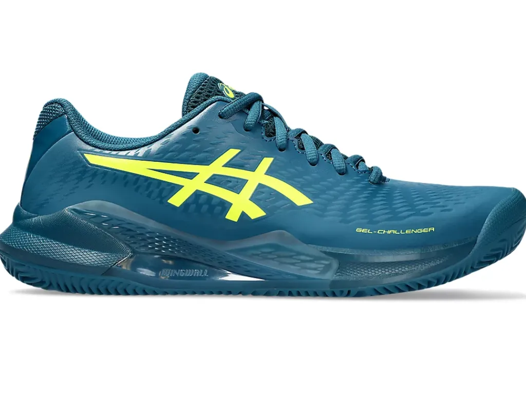 Tennisschoenen|Tennis>ASICS GEL-CHALLENGER 14 CLAY Restful Teal/Safety Yellow