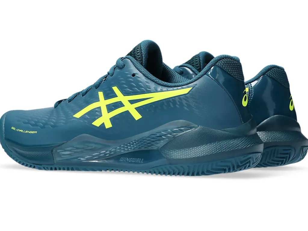 Tennisschoenen|Tennis>ASICS GEL-CHALLENGER 14 CLAY Restful Teal/Safety Yellow