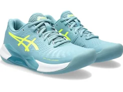 Tennisschoenen|Tennis>ASICS GEL-CHALLENGER 14 INDOOR Gris Blue/Safety Yellow
