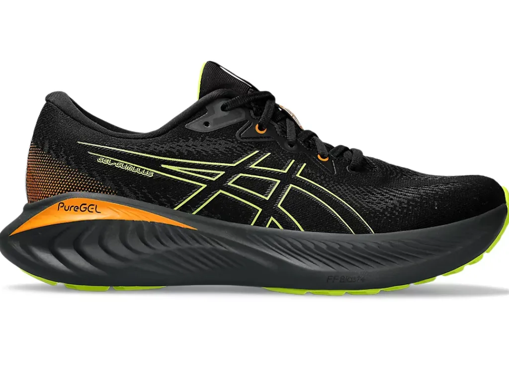 GEL-CUMULUS™|Verder hardlopen - neutral>ASICS GEL-CUMULUS 25 GTX Black/Neon Lime