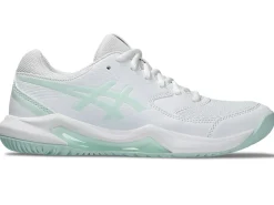 Tennisschoenen|Tennis>ASICS GEL-DEDICATE 8 White/Pale Blue