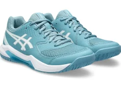 Tennisschoenen|Tennis>ASICS GEL-DEDICATE 8 Gris Blue/White