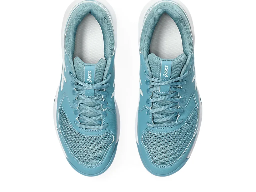 Tennisschoenen|Tennis>ASICS GEL-DEDICATE 8 Gris Blue/White