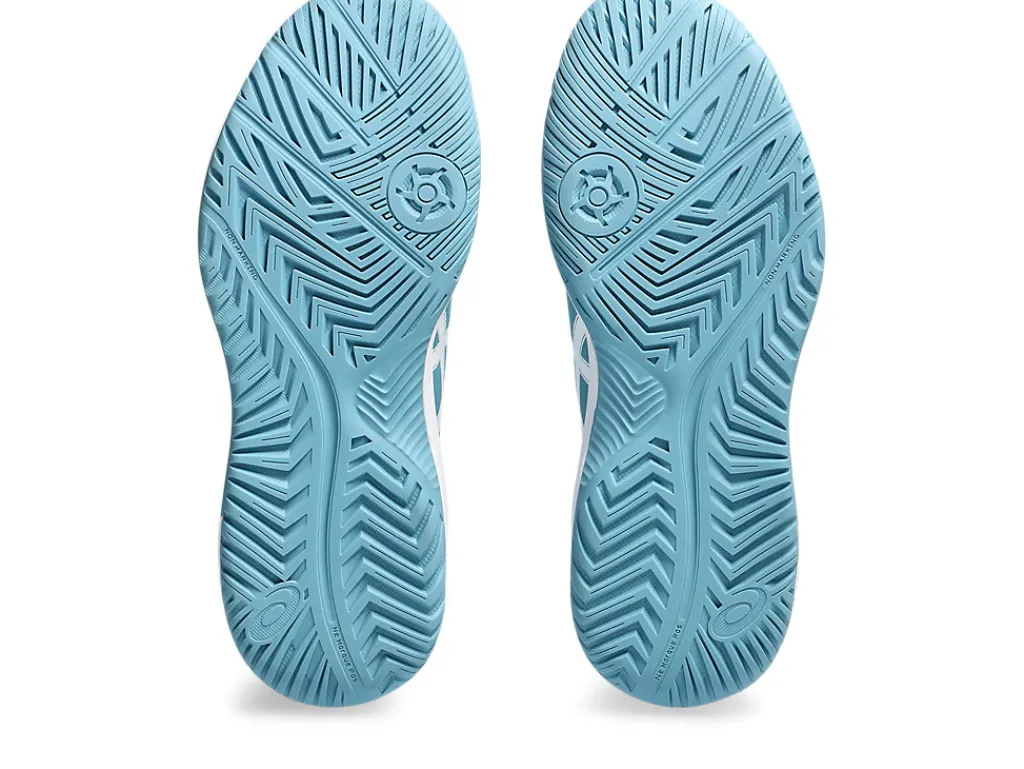 Tennisschoenen|Tennis>ASICS GEL-DEDICATE 8 Gris Blue/White