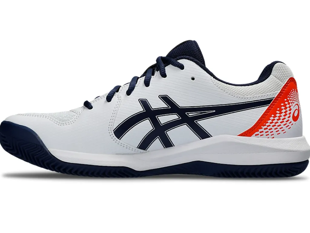 Tennisschoenen|Tennis>ASICS GEL-DEDICATE 8 CLAY White/Blue Expanse