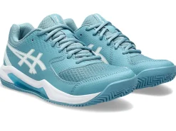 Tennisschoenen|Tennis>ASICS GEL-DEDICATE 8 CLAY Gris Blue/White