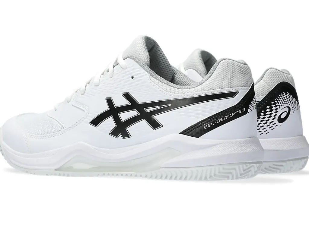 Tennisschoenen|Tennis>ASICS GEL-DEDICATE 8 CLAY White/Black