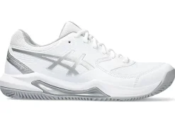 Tennisschoenen|Tennis>ASICS GEL-DEDICATE 8 CLAY White/Pure Silver