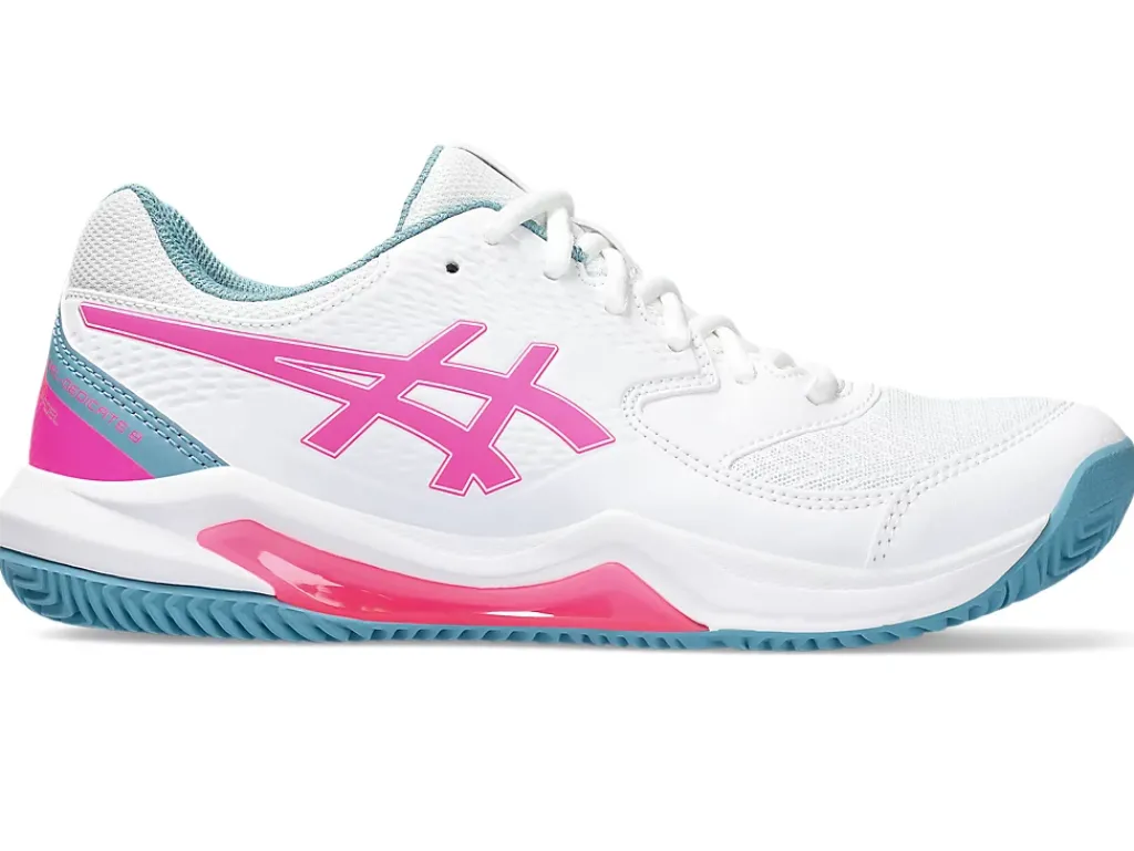 Padel|Padel>ASICS GEL-DEDICATE 8 PADEL White/Hot Pink
