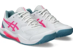 Padel|Padel>ASICS GEL-DEDICATE 8 PADEL White/Hot Pink