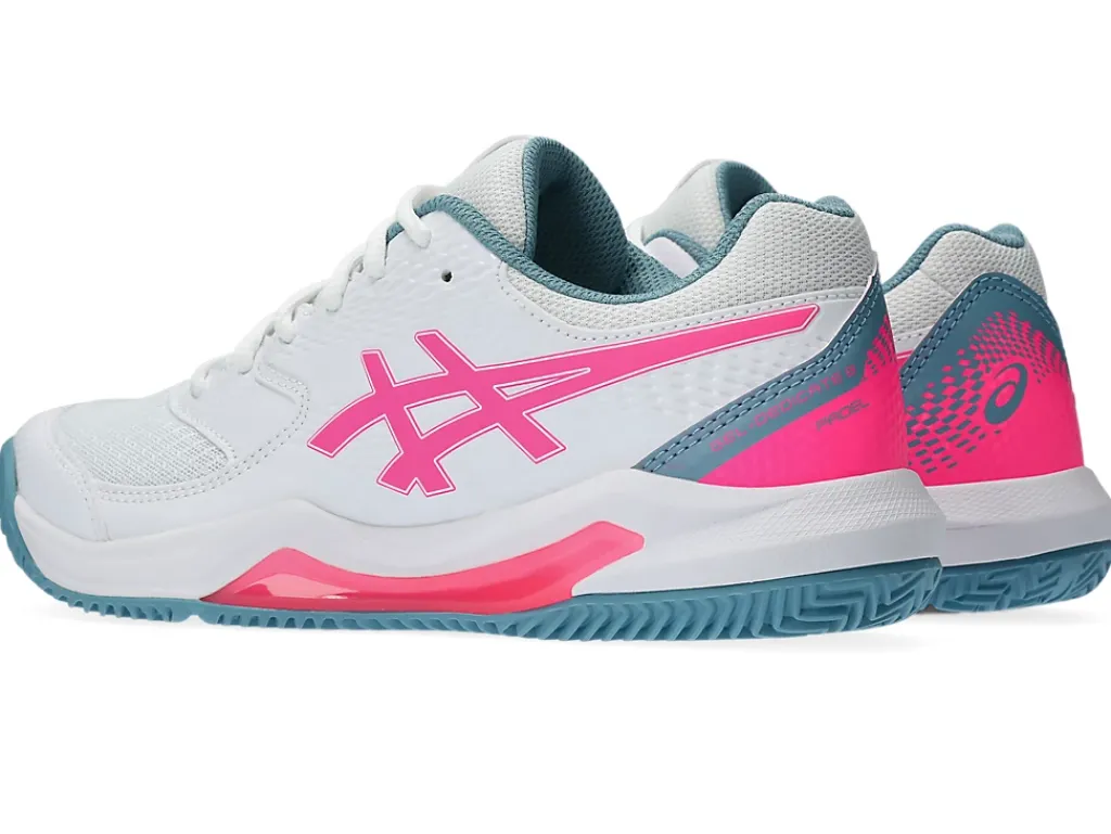Padel|Padel>ASICS GEL-DEDICATE 8 PADEL White/Hot Pink