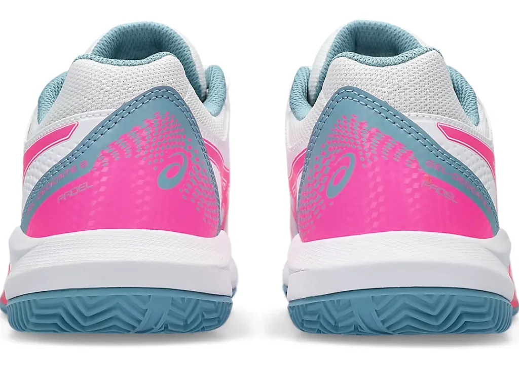 Padel|Padel>ASICS GEL-DEDICATE 8 PADEL White/Hot Pink