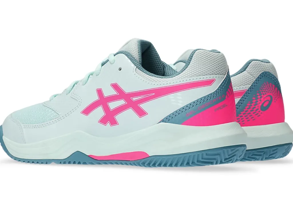 Padel|Andere sporten>ASICS GEL-DEDICATE 8 PADEL GS Soothing Sea/Hot Pink