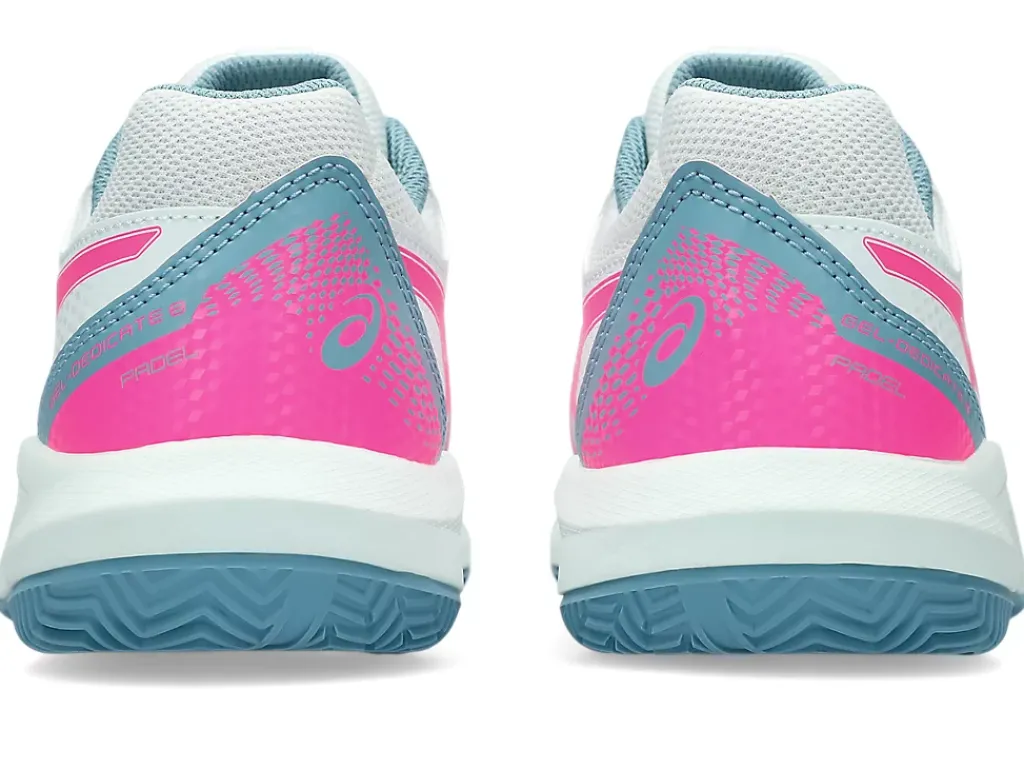 Padel|Andere sporten>ASICS GEL-DEDICATE 8 PADEL GS Soothing Sea/Hot Pink