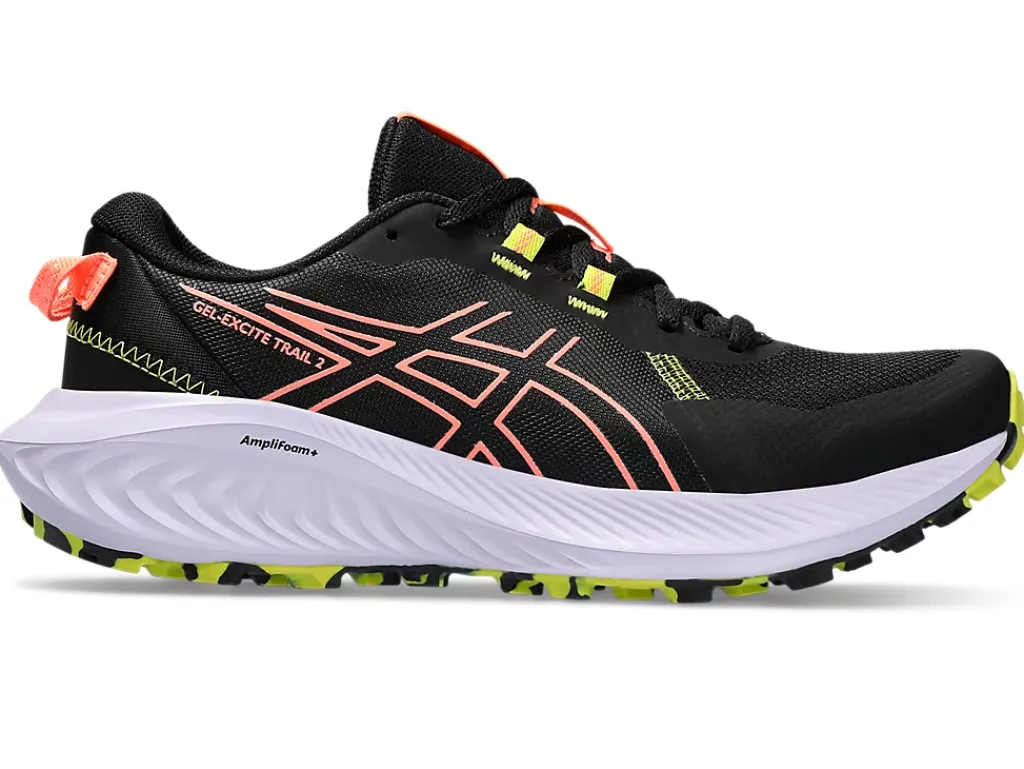 Trail running|Trailschoenen & wandelschoenen>ASICS GEL-EXCITE TRAIL 2 Black/Sun Coral