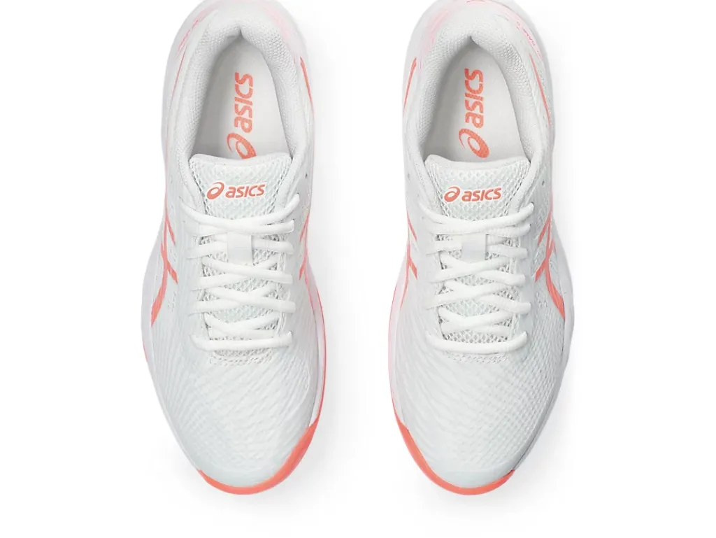 Tennisschoenen|Tennis>ASICS GEL-GAME 9 White/Sun Coral