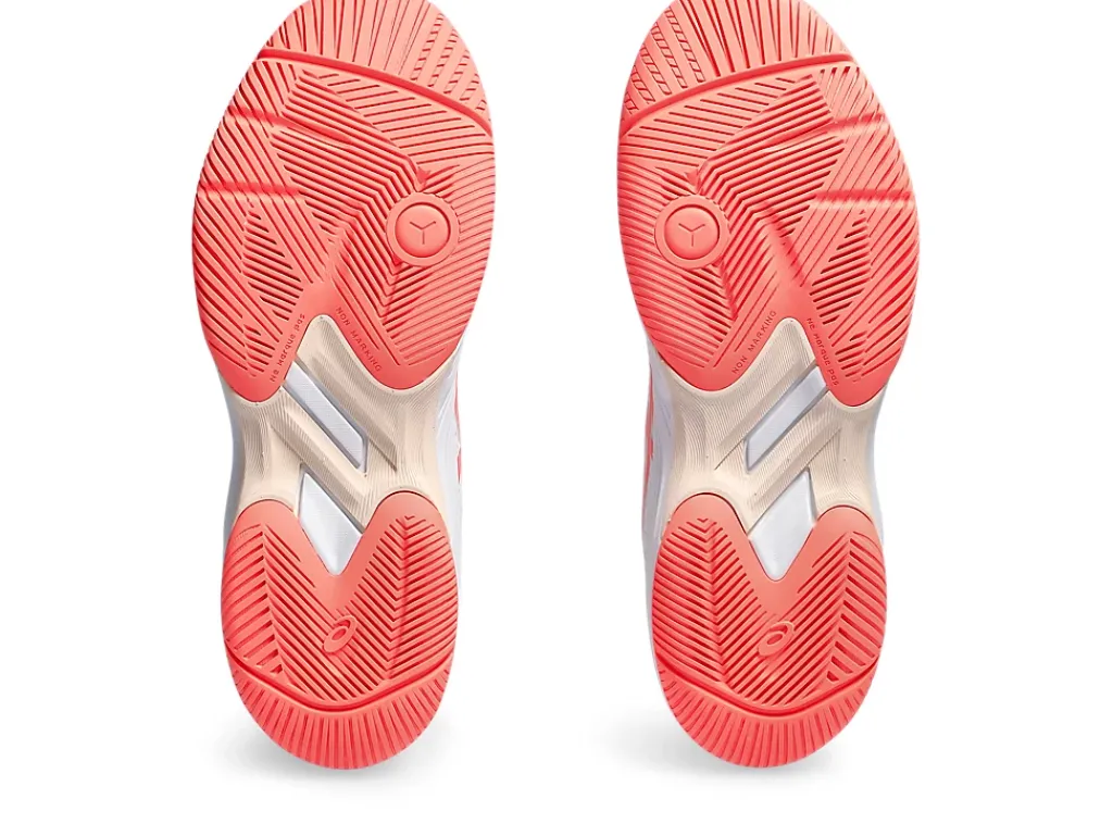 Tennisschoenen|Tennis>ASICS GEL-GAME 9 White/Sun Coral
