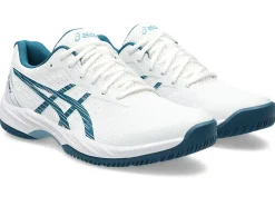 Tennisschoenen|Tennis>ASICS GEL-GAME 9 White/Restful Teal