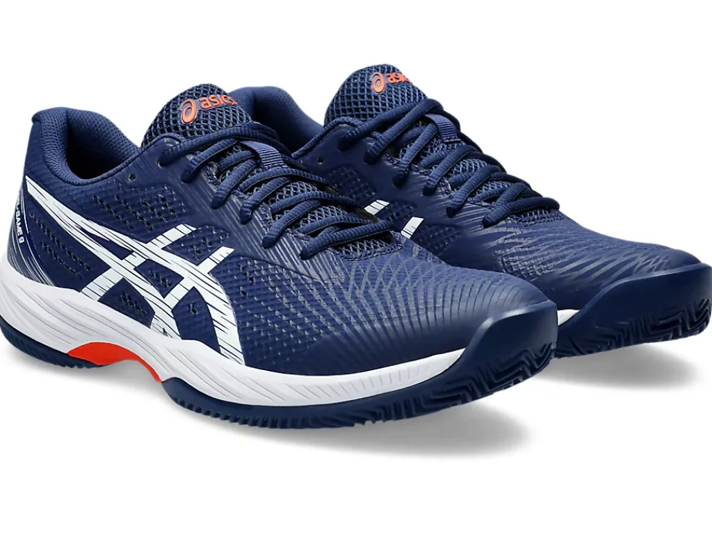 Tennisschoenen|Tennis>ASICS GEL-GAME 9 CLAY/OC Blue Expanse/White