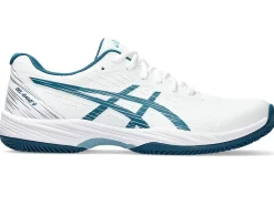 Tennisschoenen|Tennis>ASICS GEL-GAME 9 CLAY/OC White/Restful Teal