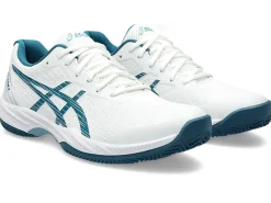 Tennisschoenen|Tennis>ASICS GEL-GAME 9 CLAY/OC White/Restful Teal