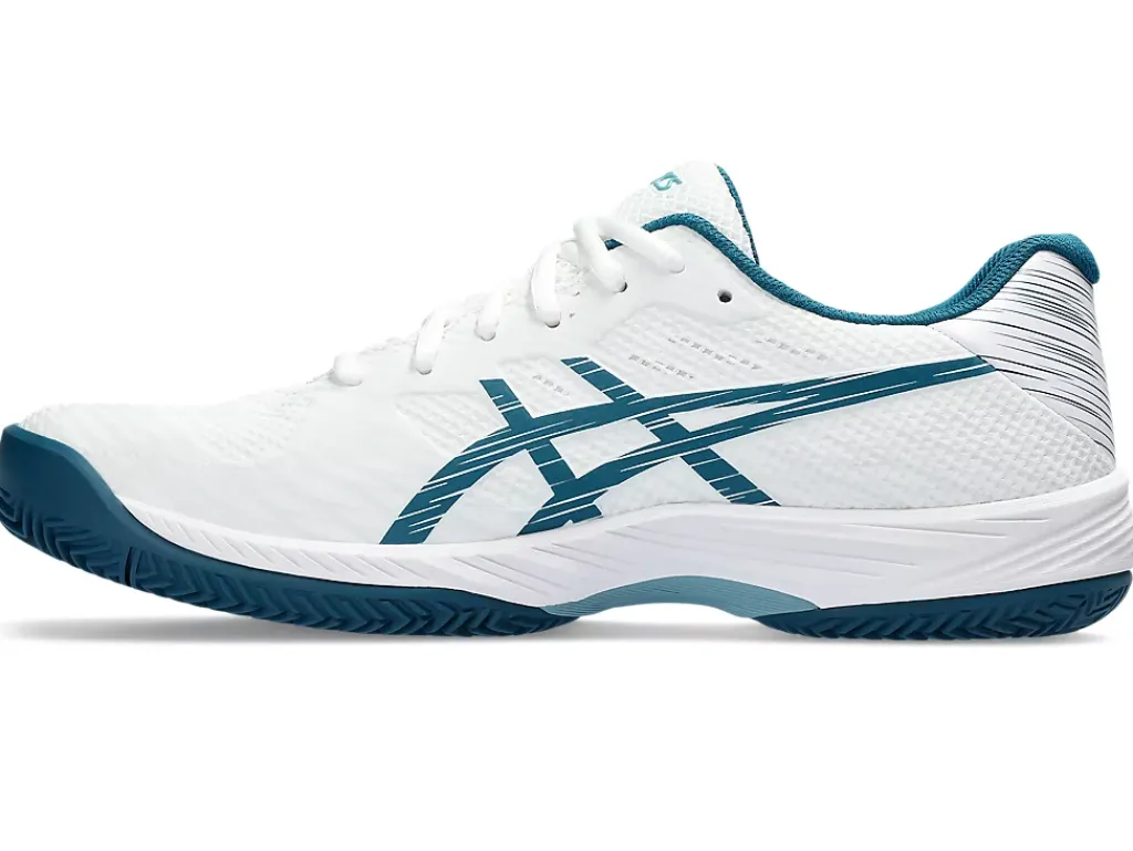 Tennisschoenen|Tennis>ASICS GEL-GAME 9 CLAY/OC White/Restful Teal