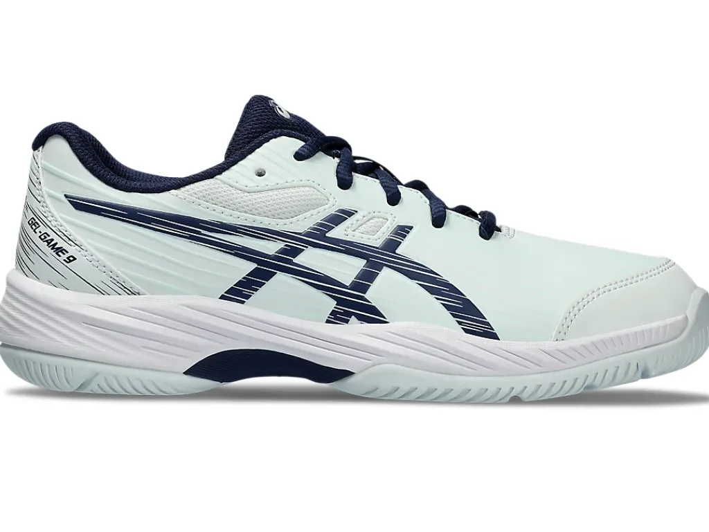 Tennisschoenen|Tennis>ASICS GEL-GAME 9 GS Pale Mint/Blue Expanse