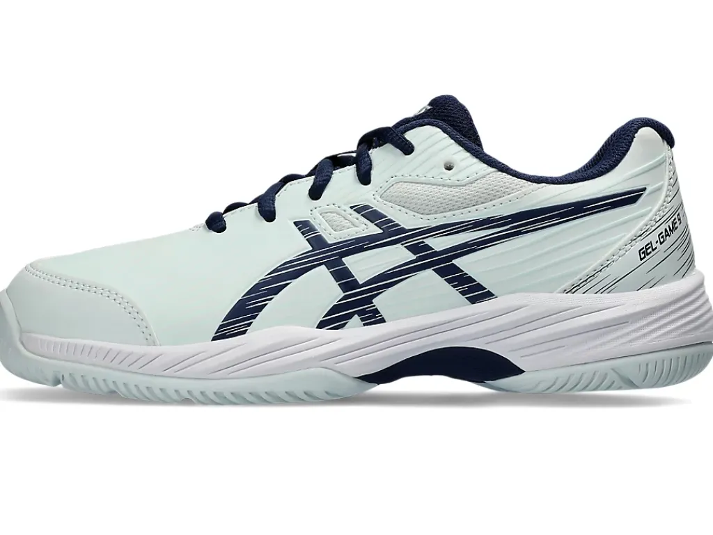 Tennisschoenen|Tennis>ASICS GEL-GAME 9 GS Pale Mint/Blue Expanse