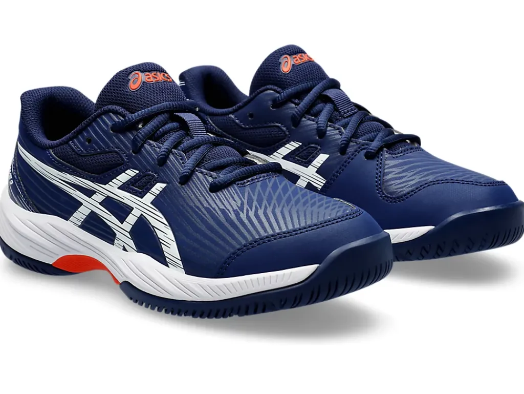 Tennisschoenen|Tennis>ASICS GEL-GAME 9 GS Blue Expanse/White