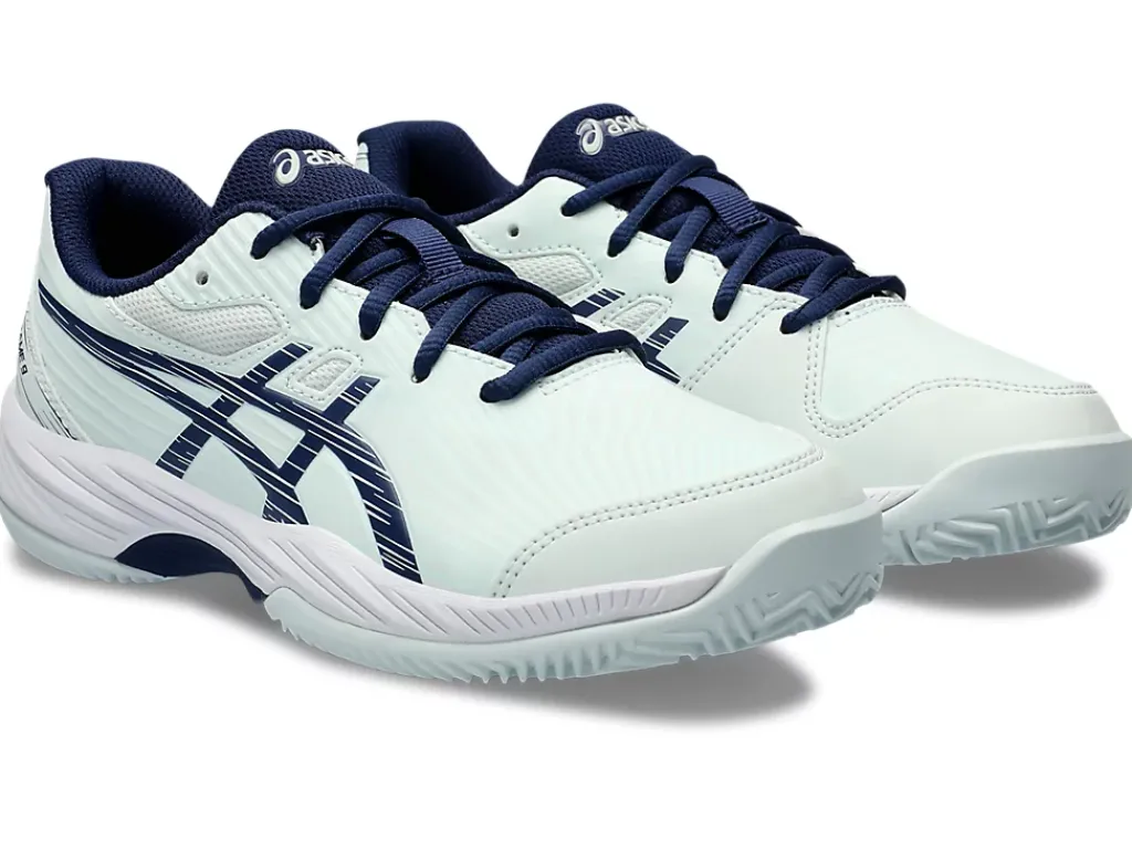 Tennisschoenen|Tennis>ASICS GEL-GAME 9 GS CLAY/OC Pale Mint/Blue Expanse