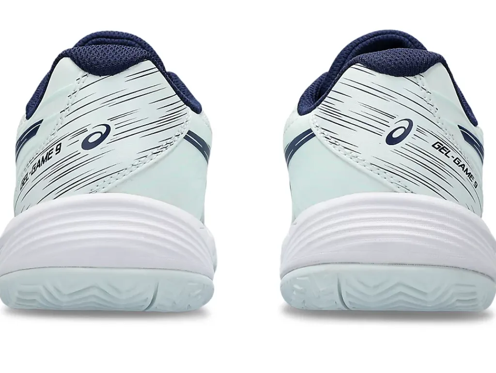 Tennisschoenen|Tennis>ASICS GEL-GAME 9 GS CLAY/OC Pale Mint/Blue Expanse