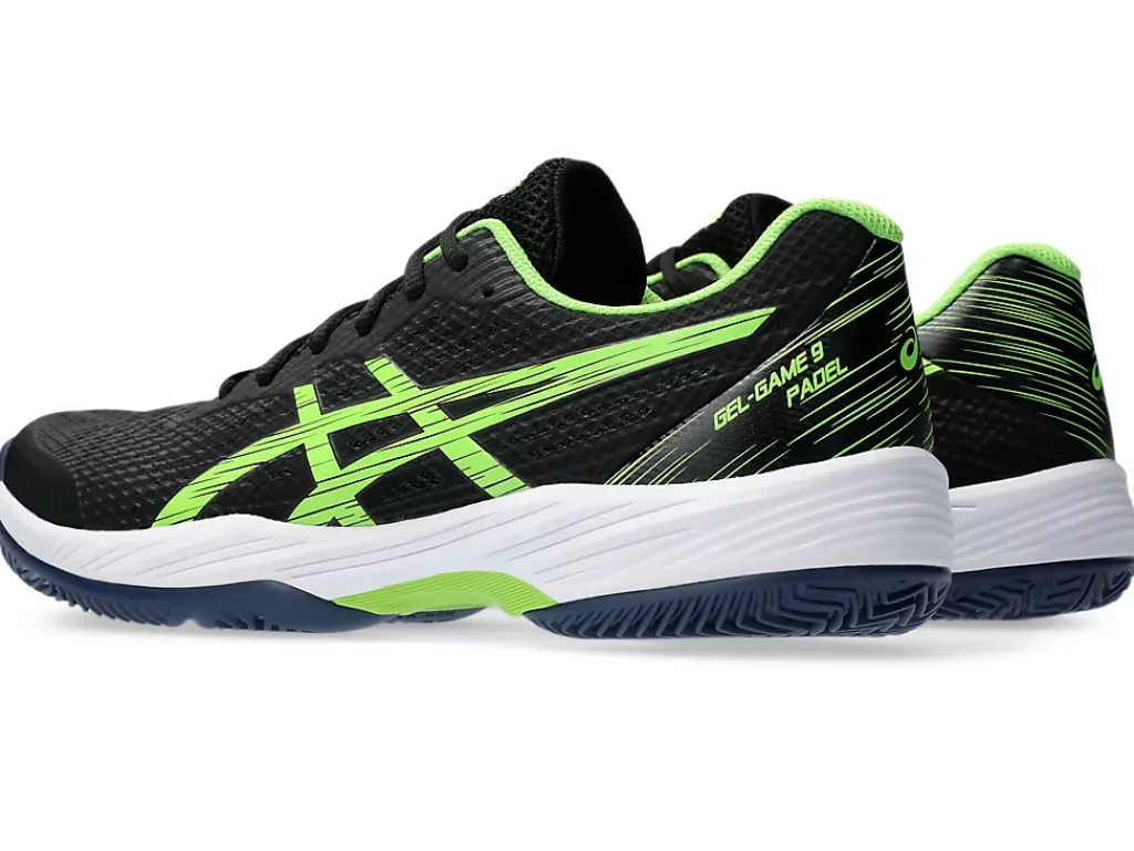 Padel|Padel>ASICS GEL-GAME 9 PADEL Black/Electric Lime