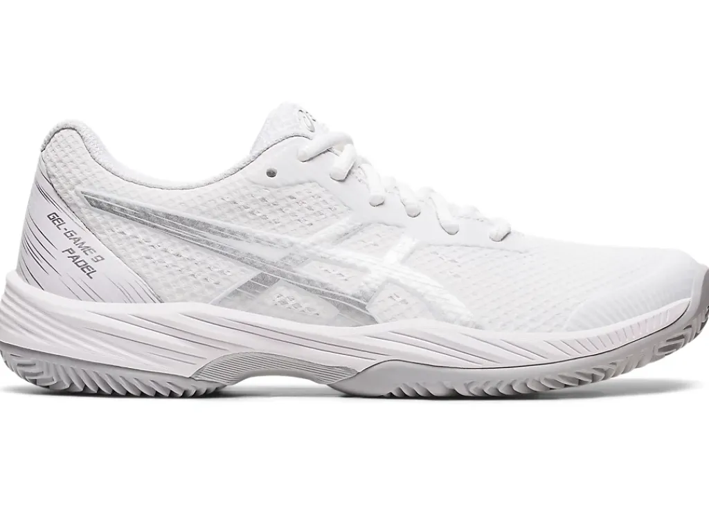 Padel|Padel>ASICS GEL-GAME 9 PADEL White/Pure Silver