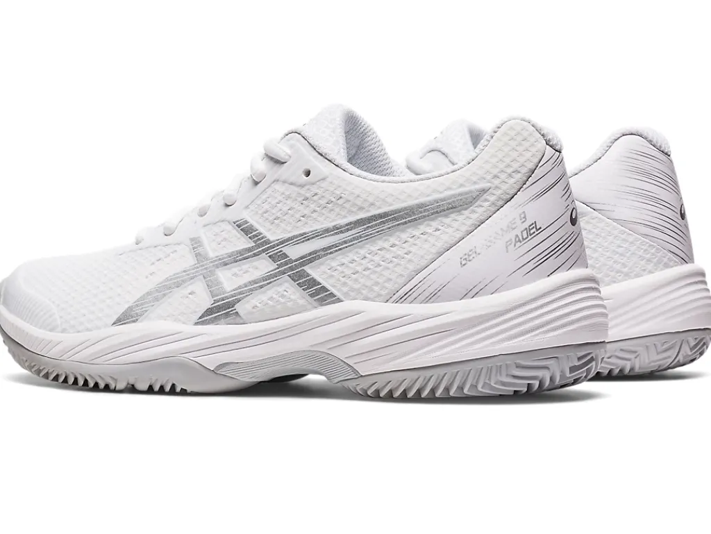 Padel|Padel>ASICS GEL-GAME 9 PADEL White/Pure Silver
