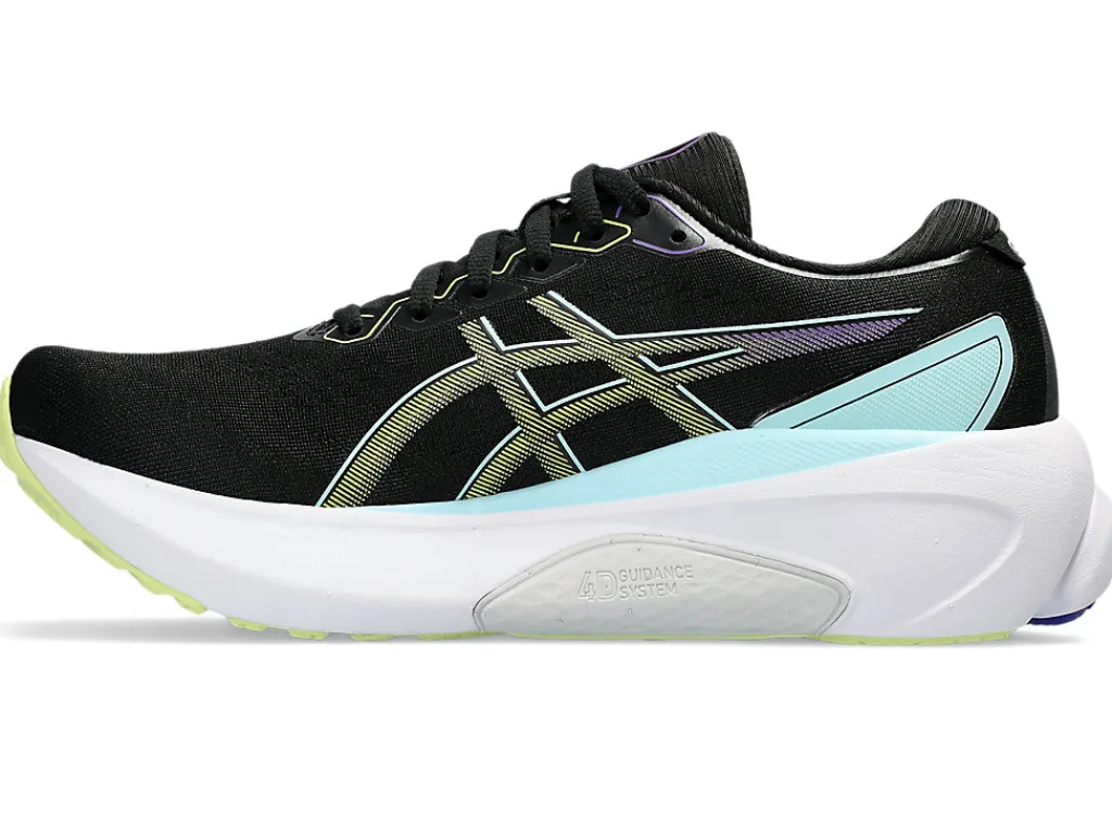 Run further (stability)|GEL-KAYANO™>ASICS GEL-KAYANO 30 Black/Glow Yellow