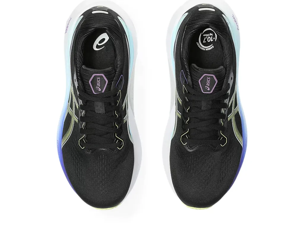 Run further (stability)|GEL-KAYANO™>ASICS GEL-KAYANO 30 Black/Glow Yellow
