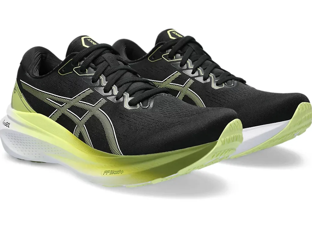 Run further (stability)|GEL-KAYANO™>ASICS GEL-KAYANO 30 Black/Glow Yellow