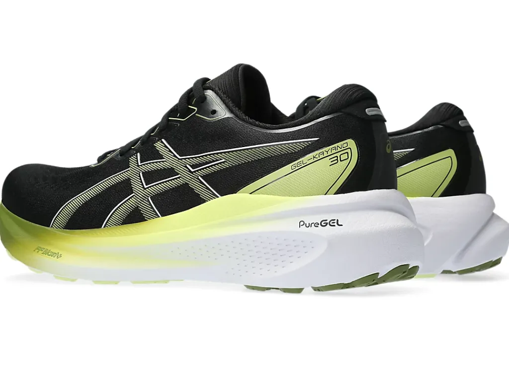 Run further (stability)|GEL-KAYANO™>ASICS GEL-KAYANO 30 Black/Glow Yellow