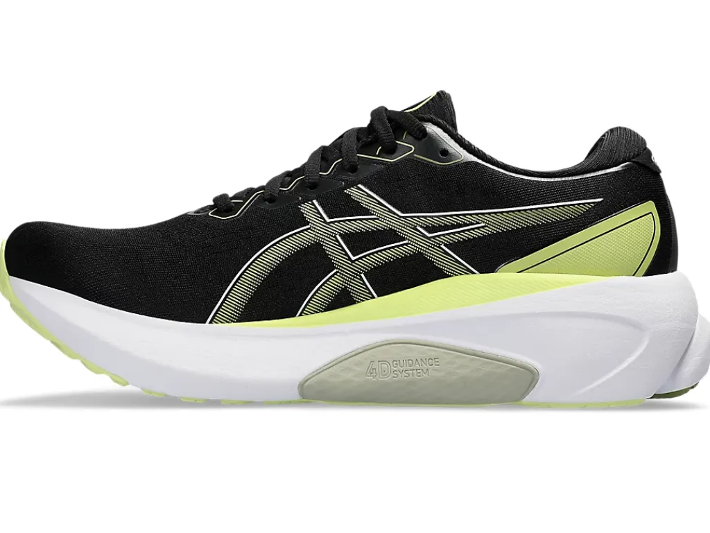 Run further (stability)|GEL-KAYANO™>ASICS GEL-KAYANO 30 Black/Glow Yellow