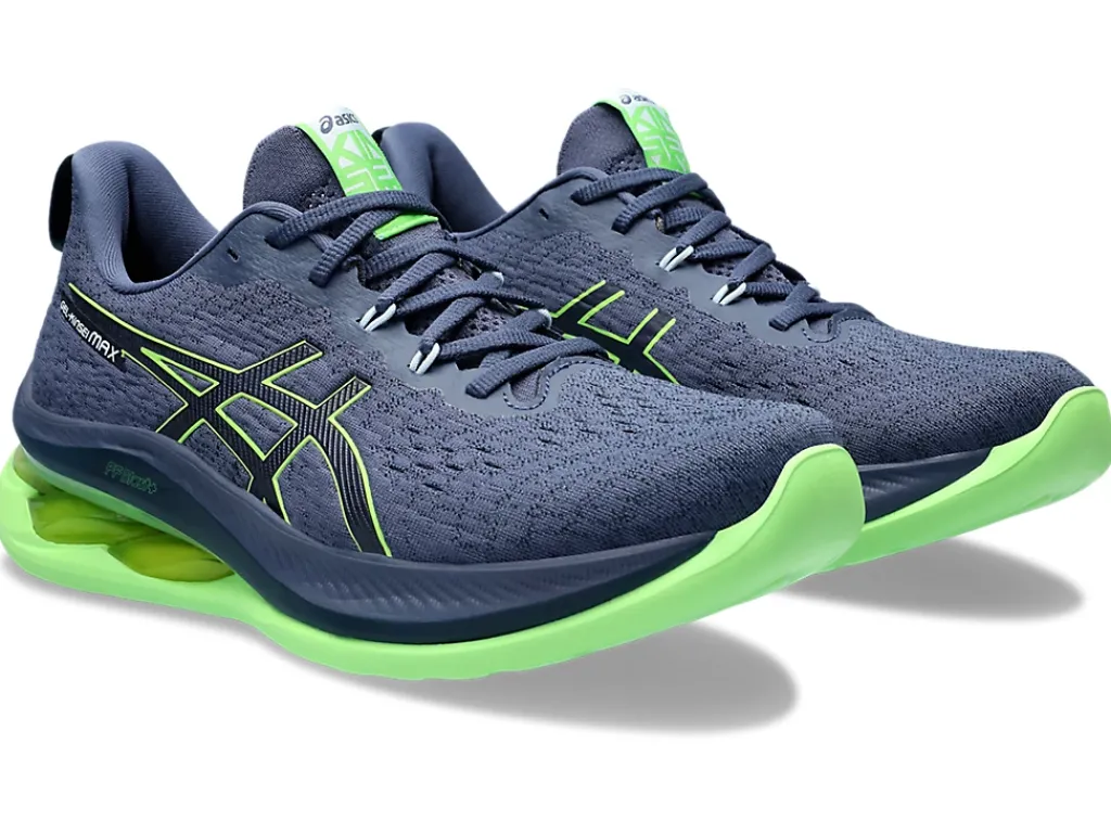 Run faster|Hardloopschoenen>ASICS GEL-KINSEI MAX Thunder Blue/Electric Lime