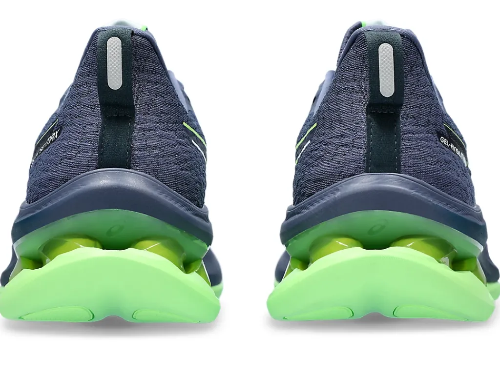 Run faster|Hardloopschoenen>ASICS GEL-KINSEI MAX Thunder Blue/Electric Lime
